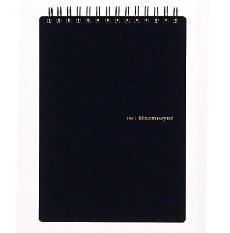The Mnemosyne N196A model is B6 size and measures 5 inches wide by 7.5 inches high and has 50 sheets of perforated, fountain pen friendly blank paper.