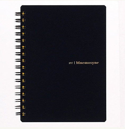 Mnemosyne Spiral Bound Daily Memo Pad,A6 size notebook, 4.25x5.8 inches with spaced at 7mm intervals.
