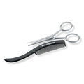 Moustache Scissors with Comb