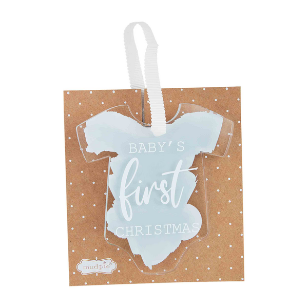 Mud Pie | Baby's First Christmas Ornament, Assorted Colors