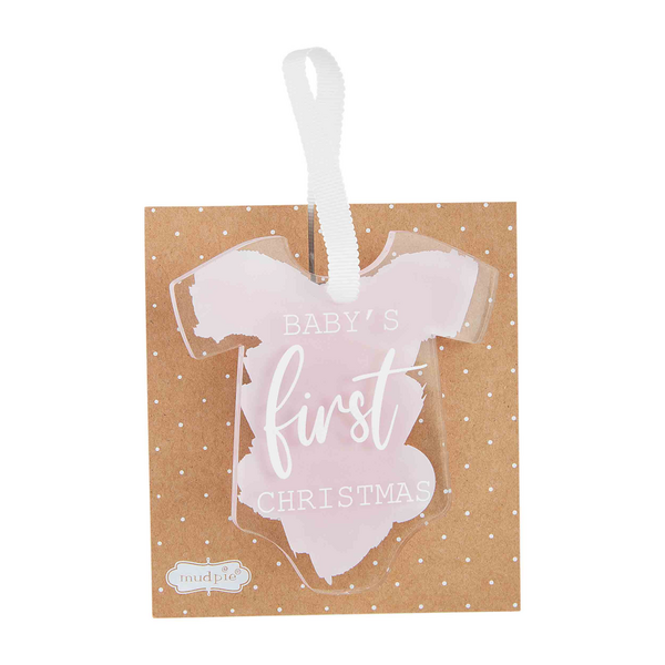 Mud Pie | Baby's First Christmas Ornament, Assorted Colors