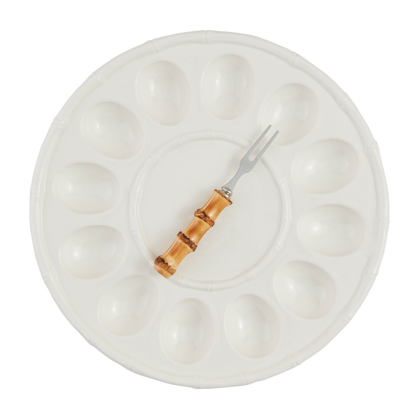 Mud Pie | Bamboo Deviled Egg Tray