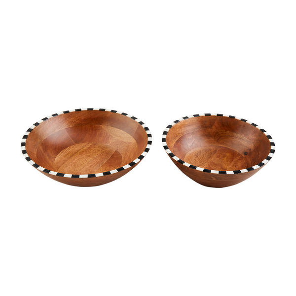 Mud Pie | Checkered Bowl Set