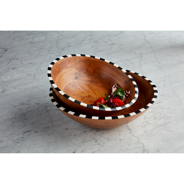 Mud Pie | Checkered Bowl Set