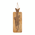 Mud Pie | Etched Fish Wood Paddle Board