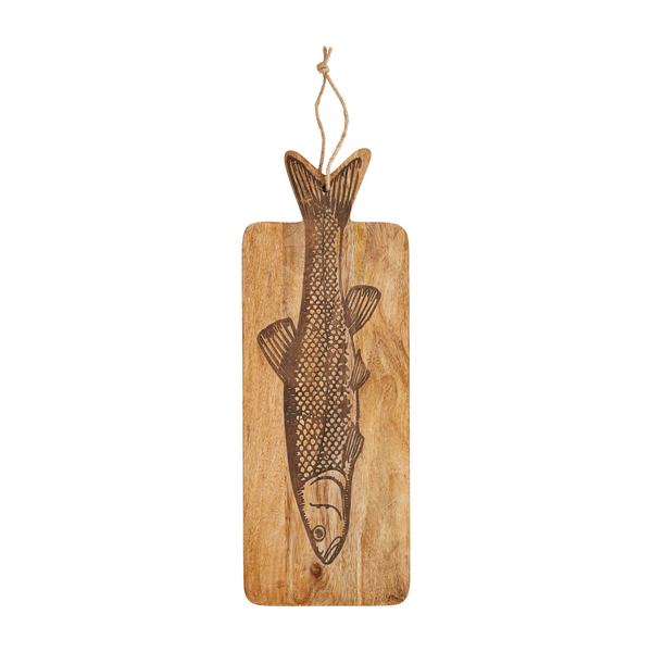 Mud Pie | Etched Fish Wood Paddle Board