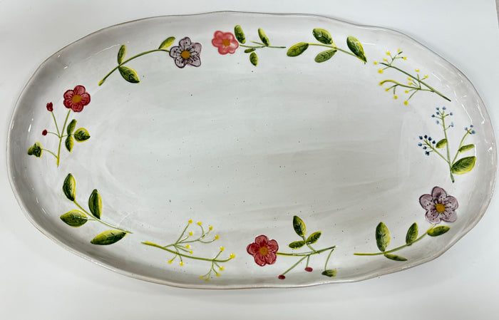 Mud Pie | Flower Platter