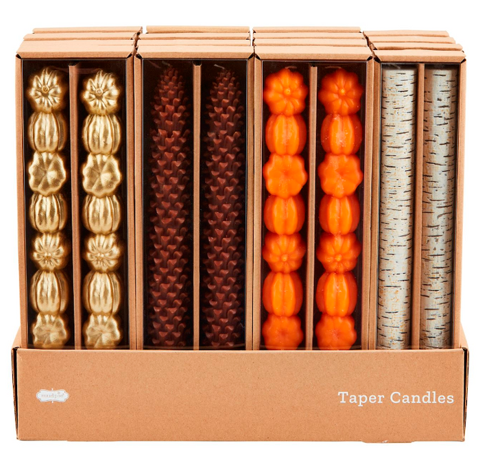 Mud Pie | Gather Taper Candle Set, Assorted Styles