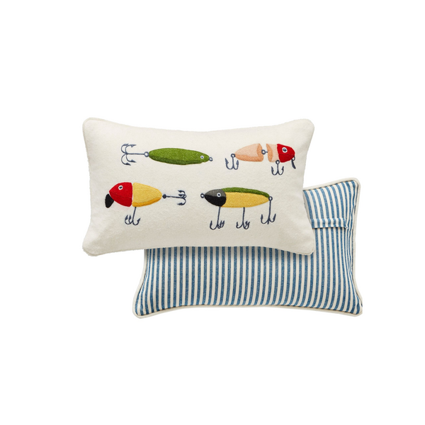 Mud Pie | Lake Pennant Pillow, Assorted Styles