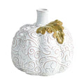 Mud Pie| Large Press Lace Pumpkin Bud Vase