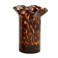 Mud Pie | Large Ruffle Glass Tortoise Vase