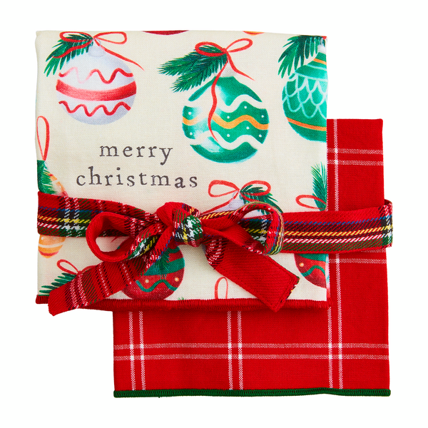 Mud Pie | Ornament Classic Christmas Towel Set