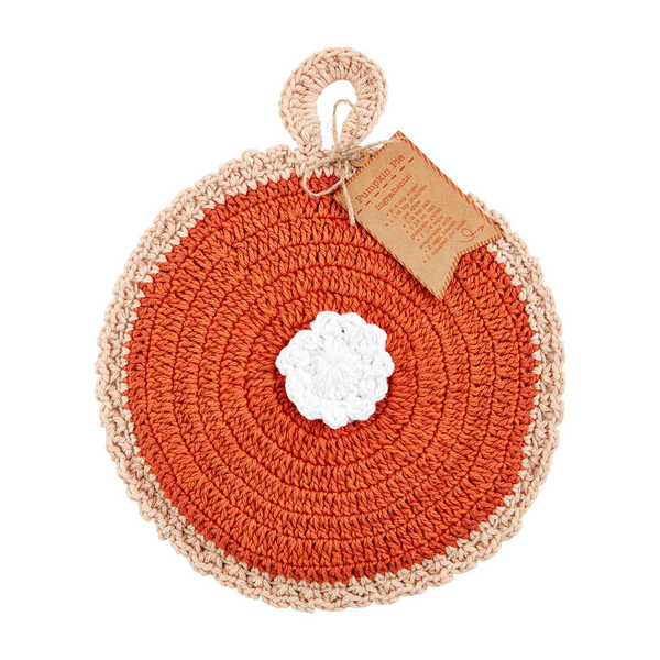 Mud Pie | Pumpkin Pie Crochet Pot Holder