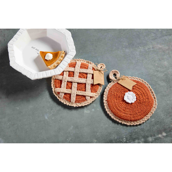 Mud Pie | Pumpkin Pie Crochet Pot Holder