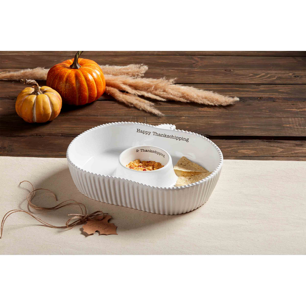 Mud Pie | Pumpkin Thanksgiving Chip & Dip Bowl