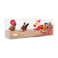 Mud Pie | Santa & His Reindeer Bath Toy Set