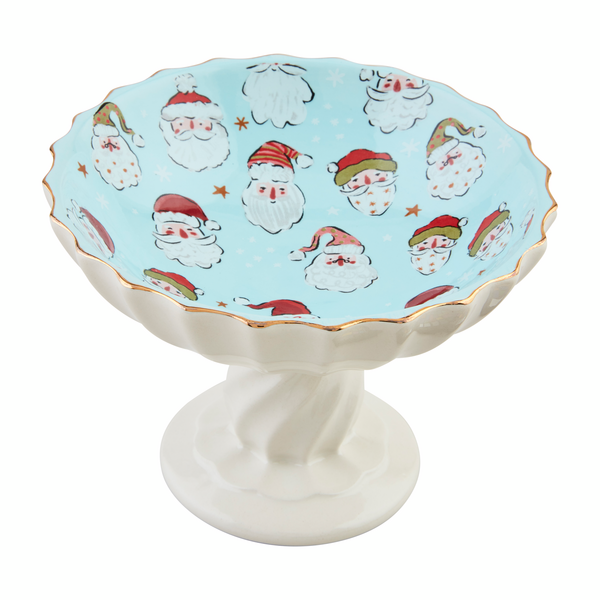 Mud Pie | Santa Pedestal Candy Dish
