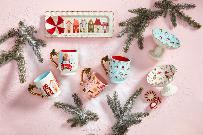 Mud Pie | Santa Pedestal Candy Dish