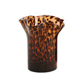 Mud Pie | Small Ruffle Glass Tortoise Vase