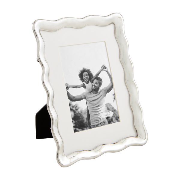 Mud Pie | Small Wavy 4x6 Metal Frame