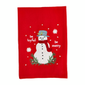 Mud Pie | Snowman Classic Christmas Embroidered Towel
