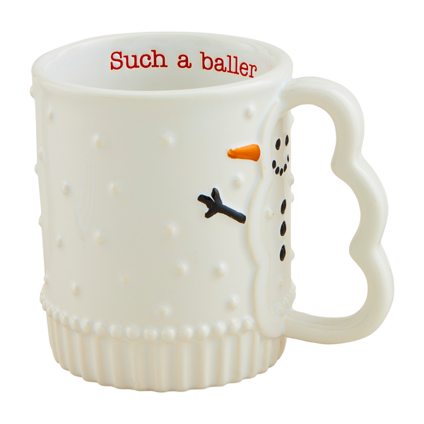 Mud Pie | Snowman Handle Mug