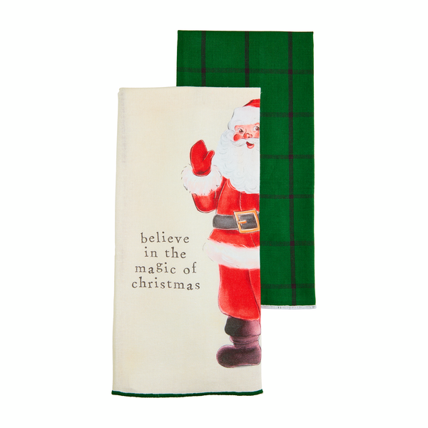 Mud Pie | Standing Classic Christmas Towel Set