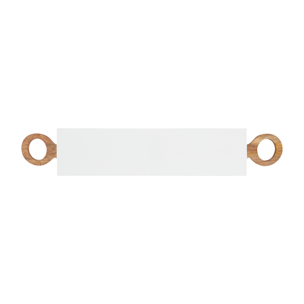 Mud Pie | White Lacquer Handle Long Board