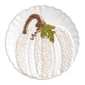 Mud Pie| White Pumpkin Salad Plate