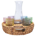 Multi Colored Glass Serving Set