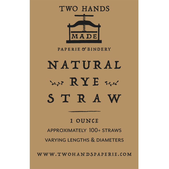 Rye straw package label