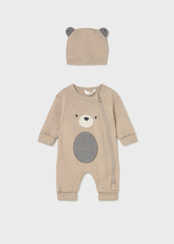 Newborn Boy animal One Piece with Hat