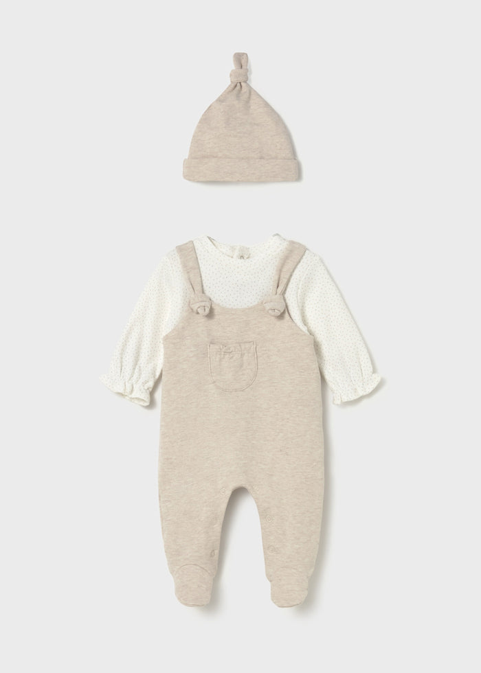 Newborn Girl One Piece with Hat, Assorted Styles