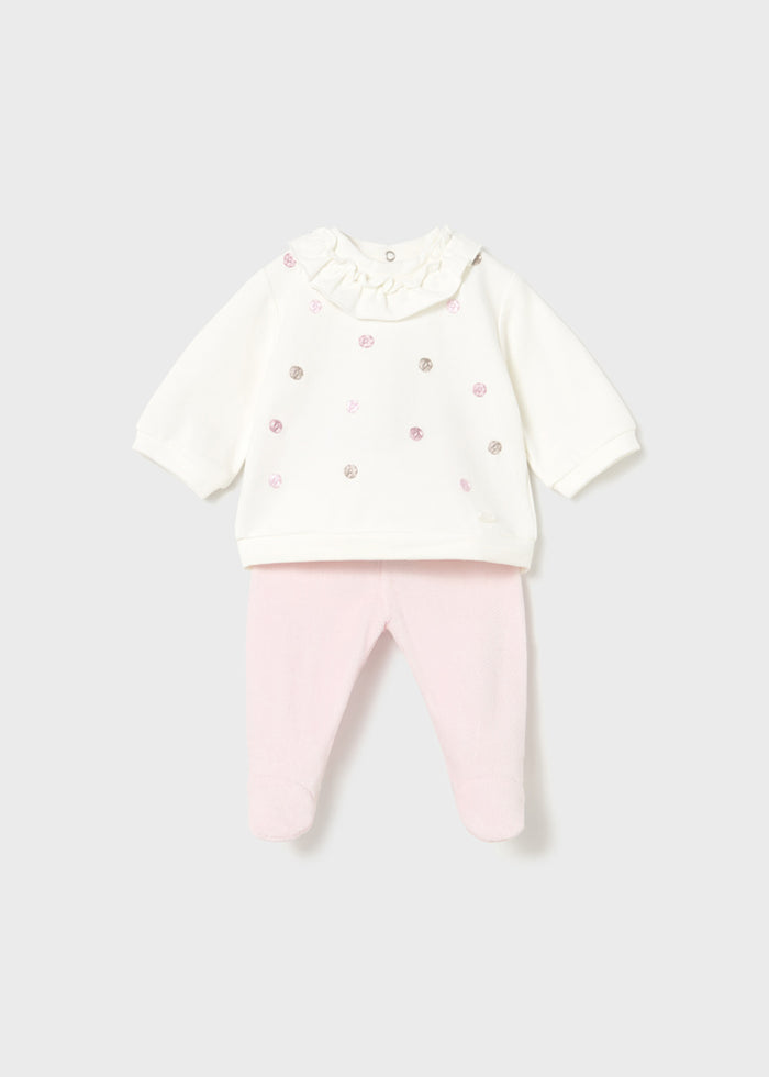 Newborn Girl Pants and Sweatshirt Set, Assorted Styles