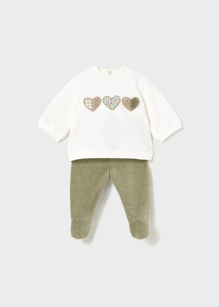Newborn Girl Pants and Sweatshirt Set, Assorted Styles