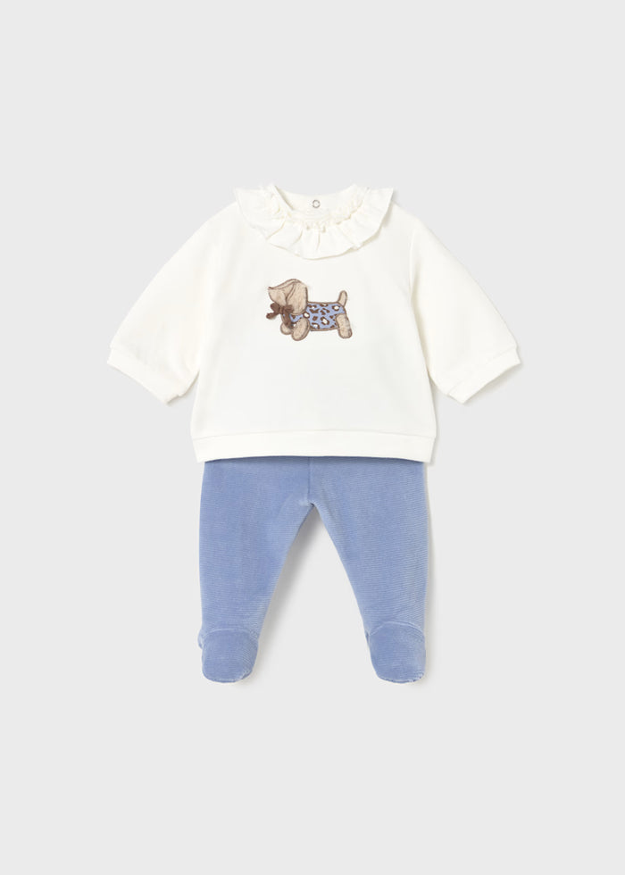 Newborn Girl Pants and Sweatshirt Set, Assorted Styles