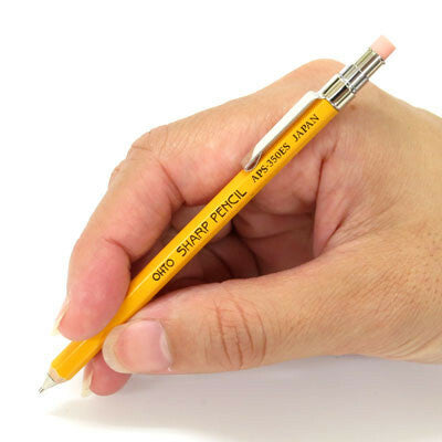 The Ohto Wooden Miniature Mechanical Pencil with a .5 lead size is the perfect pencil for those who prefer a very fine line.