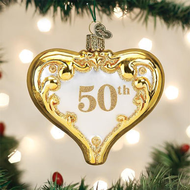 Old World Christmas - 50th Anniversary Heart