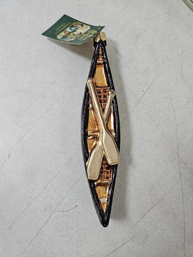 Old World Green Canoe
