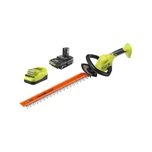Open Box -  RYOBI 18V ONE+ Cordless Battery 22-inch Hedge Trimmer with 2.0 Ah Battery and Charger RYOBIBullseye Deals