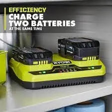 Open Box -  RYOBI 18V ONE+ Dual Port 4-Amp Parallel Charger (Tool-Only) RYOBIBullseye Deals
