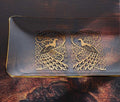 MCM Osborne Kemper Thomas Gold & Glass Peacock Rocks Glass -single - Lollygag