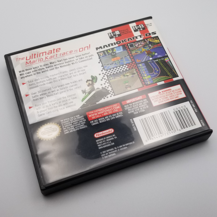 OUTLET - *MINT CONDITION* "Mario Kart DS" Nintendo DS game cartridge + case, manual