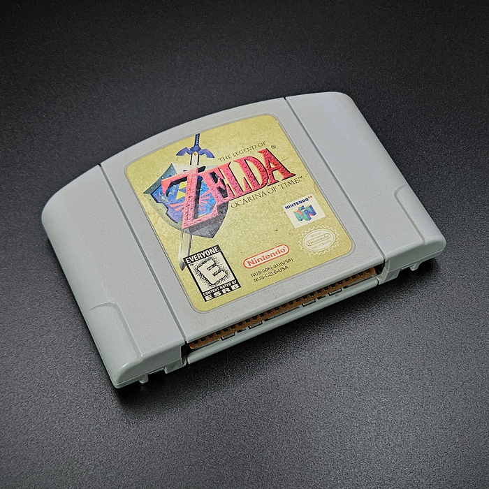 OUTLET - "The Legend of Zelda: Ocarina of Time" Nintendo 64 game cartridge