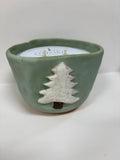 Oxford Candle Co. | 14 oz. Tree Handmade Pottery Candle, Cranberry Spice