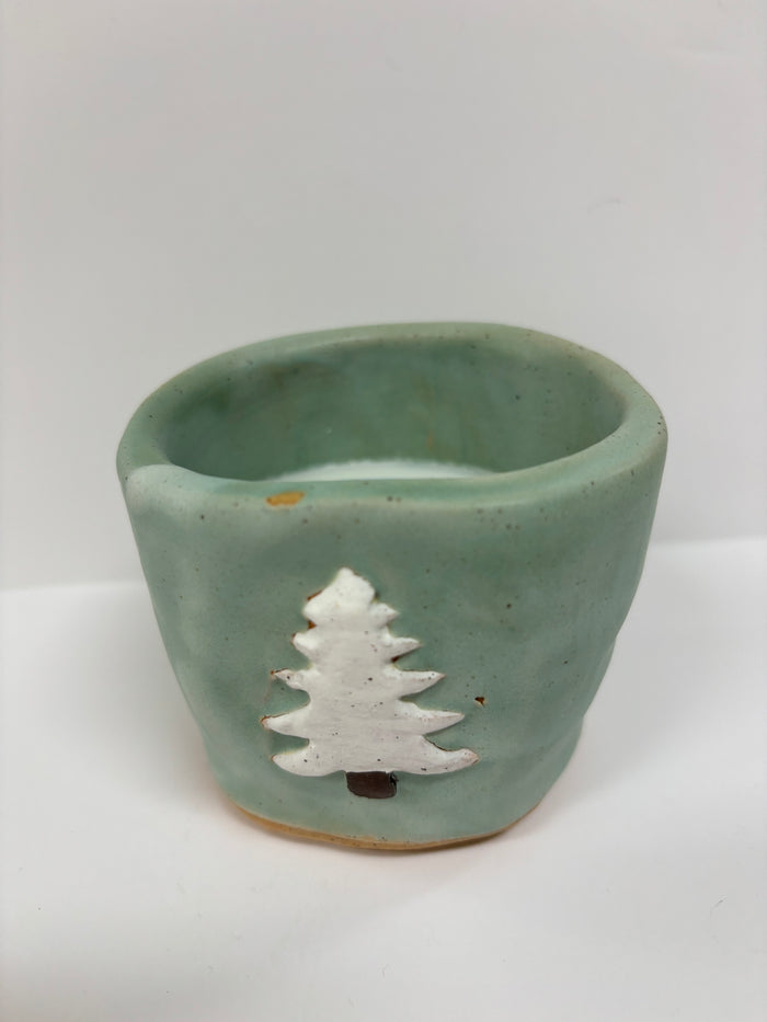 Oxford Candle Co. | 4 oz. Tree Handmade Pottery Candle, Assorted Scents