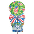 Patriotic Flag Topiary in Pot