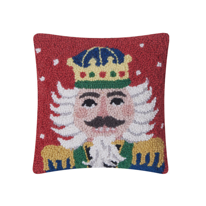 Peking Handicraft | Nutcracker Hook Pillow, 10"x10"