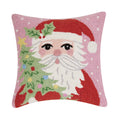 Peking Handicraft | Santa Holding Tree Hook Pillow, 16"x16"