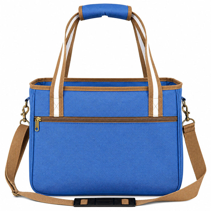 Pet Life ® Dual Snap Pocketed Fashion Designer Canvas Travel Pet Dog Carrier
